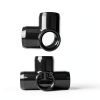 FORMUFIT 1-1/2" 4-Way Tee PVC Fitting Black 1.900" Socket - Pack of 4-2