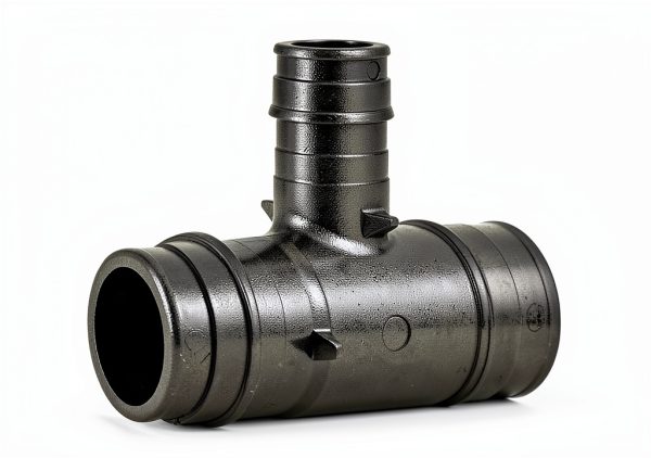 Poly Pex-A Expansion Tee Fitting 1" x 1" x 1/2", F1960 Tee 1 Inch x 1 Inch x 1/2 Inch Expansion Barb Connections, Plastic Pipe Fitting for use with Pex-A Tubing (Pack of 5)-1