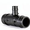 Poly Pex-A Expansion Tee Fitting 1" x 1" x 1/2", F1960 Tee 1 Inch x 1 Inch x 1/2 Inch Expansion Barb Connections, Plastic Pipe Fitting for use with Pex-A Tubing (Pack of 5)-3