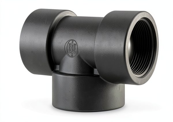 Banjo 2" Tee Barbed Fitting Polypropylene Black 150psi Model TEE200-0